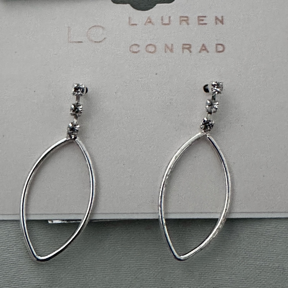 Lauren Conrad silver earrings